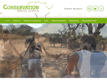 Tablet Screenshot of conservationtravelafrica.org